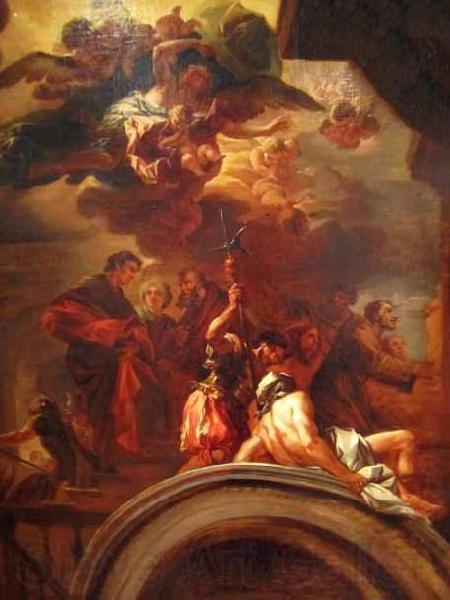 Francesco Solimena St Francis before the Pope Norge oil painting art